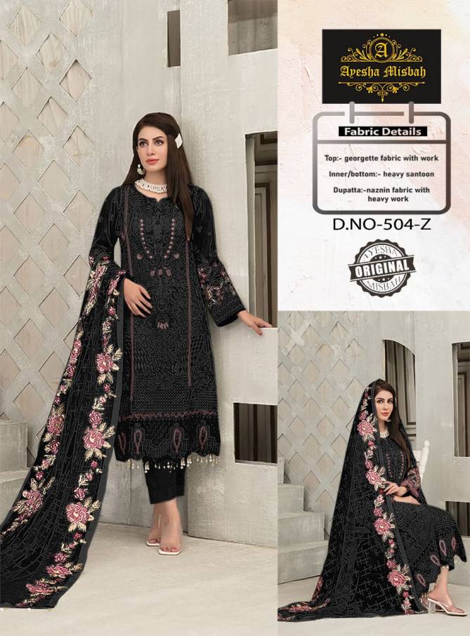Ayesha Misbah 504 Heavy Festive Wear Wholesale Salwar Suits Collection
